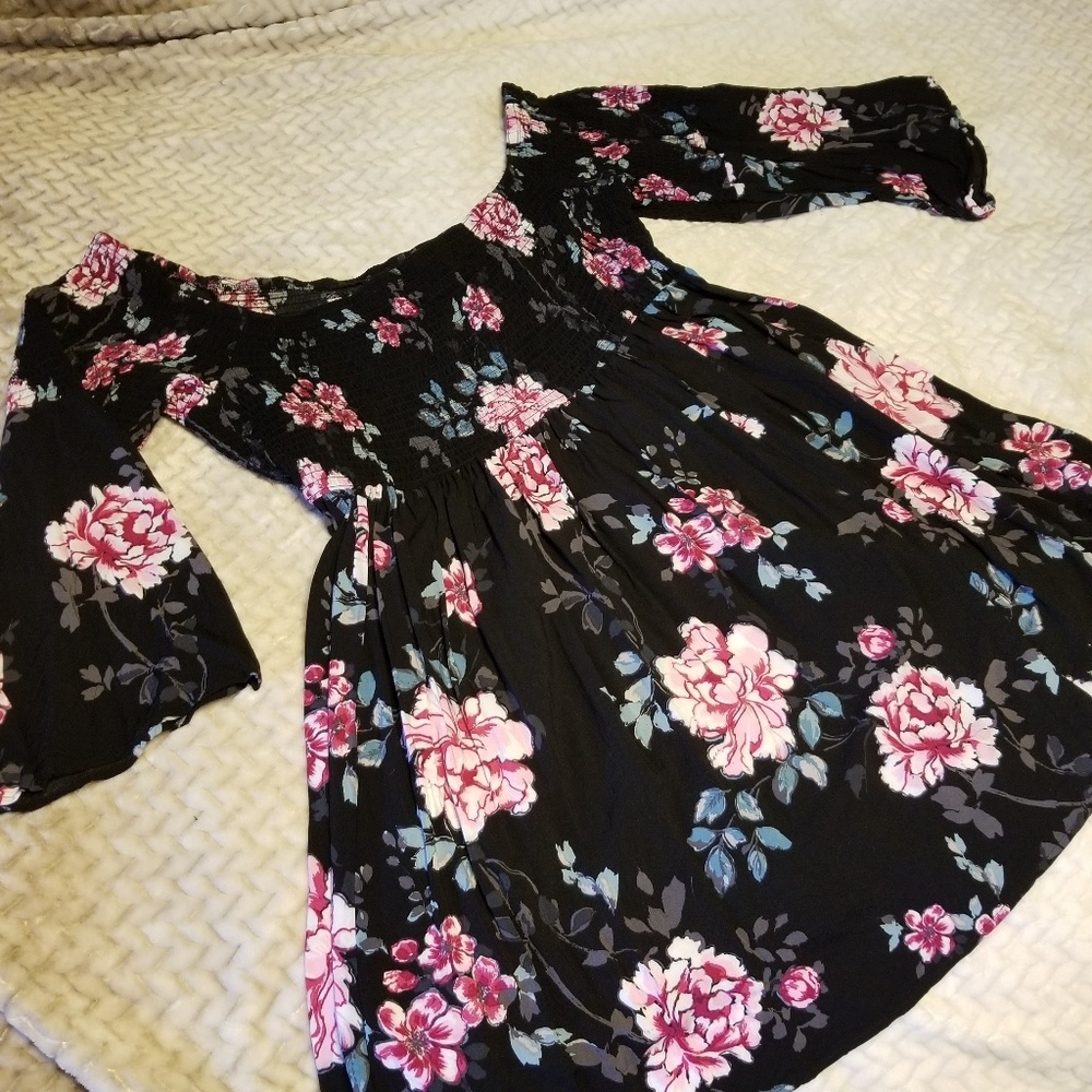 Torrid Smock Top Dress with Bell Sleeves